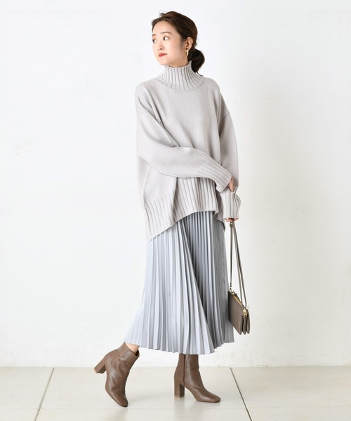 DouDou(ドゥドゥ)の「BIGタートル(ニット/セーター・レディース・ホワイト/ブルー/ブラウン・FREE)」の19枚目の写真