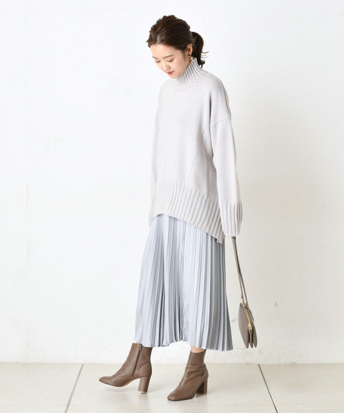 DouDou(ドゥドゥ)の「BIGタートル(ニット/セーター・レディース・ホワイト/ブルー/ブラウン・FREE)」の20枚目の写真