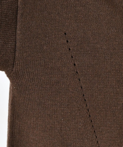 DouDou(ドゥドゥ)の「BIGタートル(ニット/セーター・レディース・ホワイト/ブルー/ブラウン・FREE)」の5枚目の写真