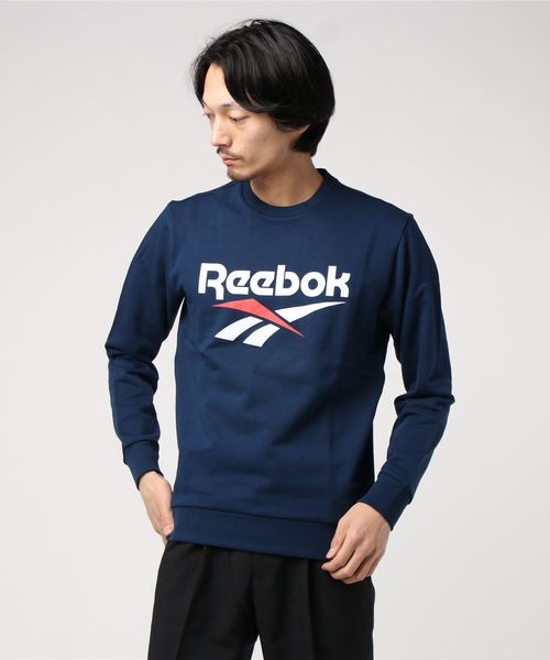 Reebok（リーボック）の「クラシックス ベクター クルー スウェットシャツ / Classics Vector Crew Sweatshirt（スウェット・メンズ・ライトグレー/ブラック/ネイビー・SMALL/MEDIUM/LARGE/X-LARGE/XX-LARGE/X-SMALL）」の3枚目の写真