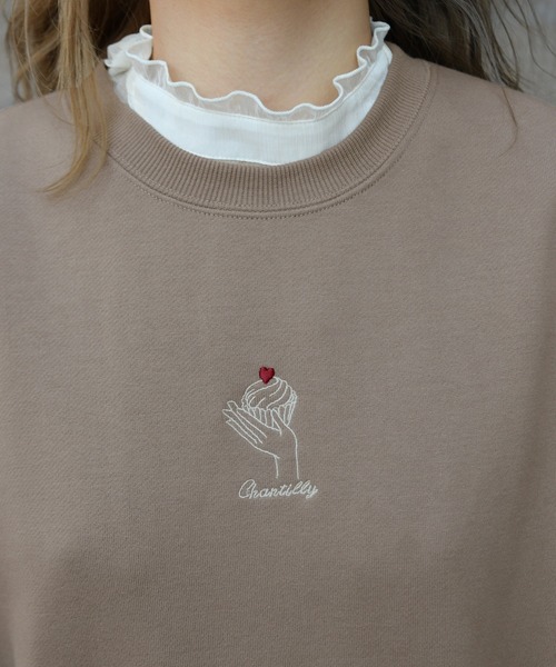 PairPair（ペアペア）の「カップケーキ刺繍マキシワンピース（ワンピース・レディース・ライトグリーン/アイボリー/モカ/ラベンダー・FREE）」の7枚目の写真