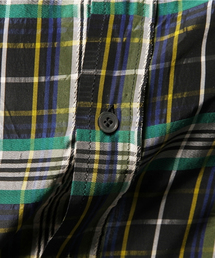 martinique マルティニーク 半袖 ブラウス チェック シアー分繊チェックブラウス（フロンタブル）｜martinique