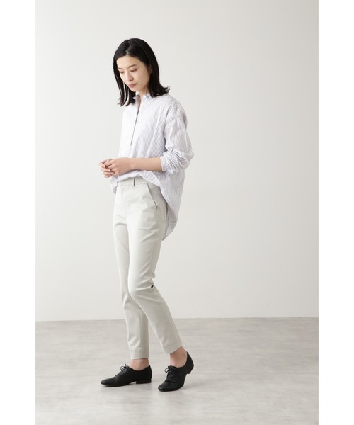 human woman(ヒューマンウーマン)の「◆サテンストレッチパンツ(その他パンツ・レディース・ダークベージュ/ネイビー/ブルー/グレー・X-SMALL/SMALL/LARGE/X-LARGE/MEDIUM)」の8枚目の写真