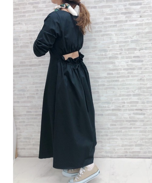 ap retro（アプレトロ）の「背中あきフレアワンピース【ZOZO限定