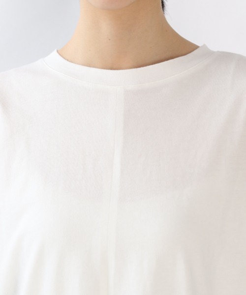 LOWRYS FARM（ローリーズファーム）の「スリットＢＩＧＴＥＥ　882746（Tシャツ/カットソー・レディース・チャコールグレー/ベージュ/オフホワイト/カーキ・FREE）」の12枚目の写真