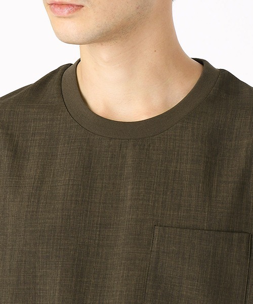 COMME CA ISM(コムサイズム)の「★雑誌掲載商品★ 布帛 Tシャツ(Tシャツ/カットソー・メンズ・ネイビー/ブラウン/グレー/カーキ・MEDIUM/LARGE/X-LARGE)」の13枚目の写真