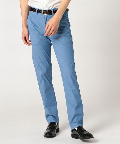 EDWIN（エドウィン）の「デニスラ スリムテーパード（スラックス・メンズ・ブラック/ベージュ/グレー/インディゴブルー/ピンク/サックスブルー/ブルーグレー/ダークベージュ/ブラウン系その他/ホワイト×ブルー/ホワイト×グレー/ブルー系その他/ネイビー/ブルー系その他2/ブラック系その他/ブルー系その他3/ベージュ系その他/グレー系その他/オフホワイト/モスグリーン/レンガ/ブルー系その他4・34/32/30/31/33/29/36）」の15枚目の写真