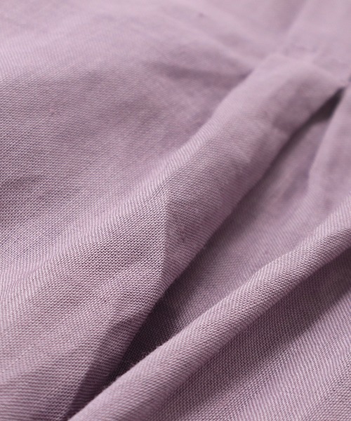 ubasoku（ウバソク）の「【 ubasoku / ウバソク 】 バンドカラーピンタックノースリブラウス　ub-0035　BNT（シャツ/ブラウス・レディース・ホワイト/ブラック/パープル/その他1/その他2・FREE）」の9枚目の写真