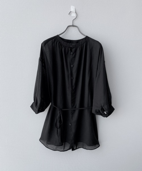 LOWRYS FARM（ローリーズファーム）の「ソデボリュームブラウス6S　888233（シャツ/ブラウス・レディース・ブラック/オフホワイト/グリーン系その他・FREE）」の9枚目の写真