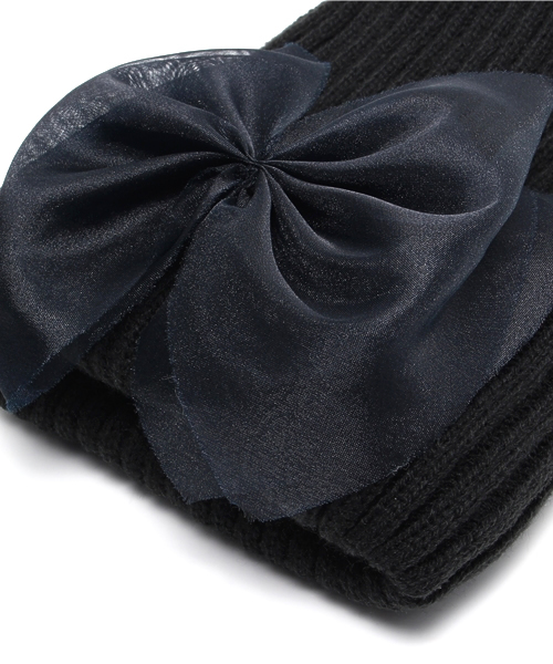 ROSE BUD（ローズバッド）の「(CONTROL FREAK)47-0208 0（ニットキャップ/ビーニー・レディース・ホワイト/ネイビー/ブラック・ONE SIZE）」の9枚目の写真