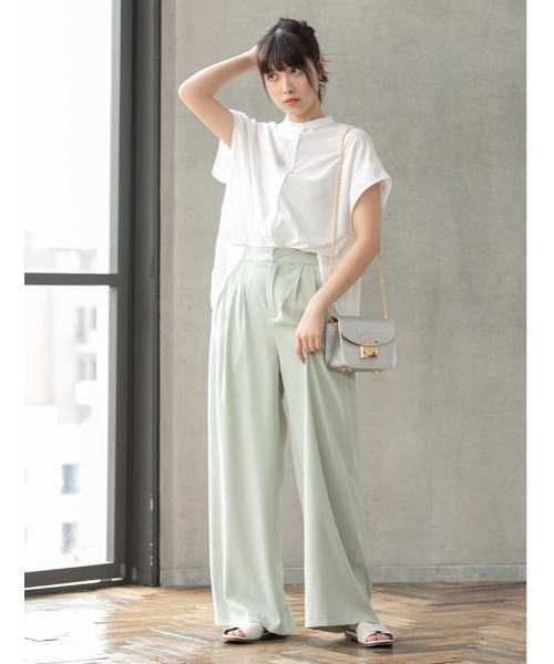 fifth（フィフス）の「フロントタックカラーワイドパンツ（その他パンツ・レディース・ベージュ/イエロー/ライトグリーン・SMALL/MEDIUM）」の11枚目の写真