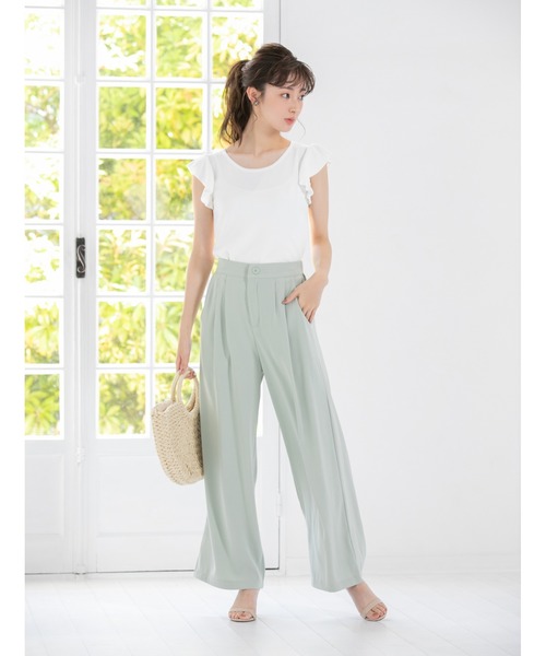 MACKINTOSH PHILOSOPHY   フロントタックワイドチノパンツ MACKINTOSH PHILOSOPHY｜《手洗い可》フロントタックワイド