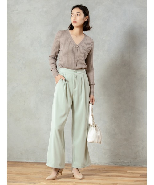 fifth（フィフス）の「フロントタックカラーワイドパンツ（その他パンツ・レディース・ベージュ/イエロー/ライトグリーン・SMALL/MEDIUM）」の6枚目の写真