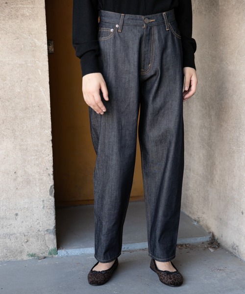 niko and...（ニコアンド）の「[niko and ...JEANS 2021SS]NEWテーパードアンクルデニム（デニムパンツ・レディース・ブルー/ナチュラル/ダークブルー/ライトブルー/インディゴブルー/アイボリー・SMALL/MEDIUM/LARGE/X-SMALL）」の6枚目の写真