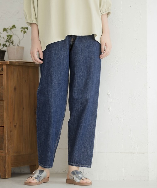 niko and...（ニコアンド）の「[niko and ...JEANS 2021SS]NEWテーパードアンクルデニム（デニムパンツ・レディース・ブルー/ナチュラル/ダークブルー/ライトブルー/インディゴブルー/アイボリー・SMALL/MEDIUM/LARGE/X-SMALL）」の5枚目の写真