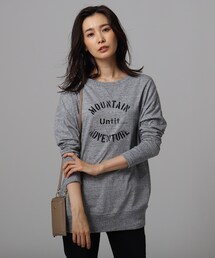 UNTITLED | 【洗える】天竺プリントロンTシャツ(Tシャツ/カットソー)