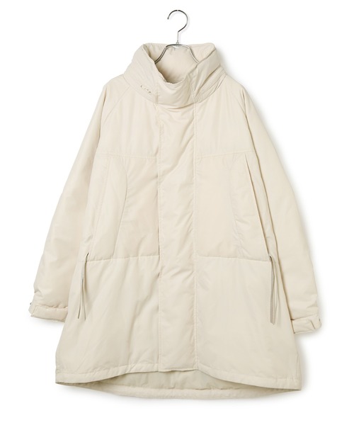 ADAM ET ROPE'（アダムエロペ）の「ALLIEDパフィーダウンライクミドルコート（ダウンジャケット/コート・レディース・ブラック/オフホワイト・FREE）」の11枚目の写真