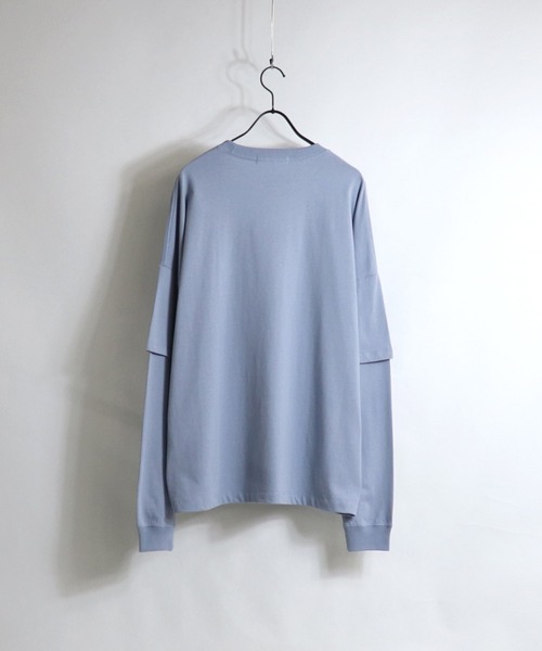Confirm(コンファーム)の「Confirm / コンファーム フェイクレイヤードロンT(Tシャツ/カットソー・メンズ・ブラック/ホワイト/サックスブルー/ベージュ・M/L)」の18枚目の写真