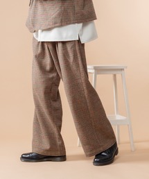 kutir | ウールライク2タックワイドストレートパンツ(その他パンツ)
