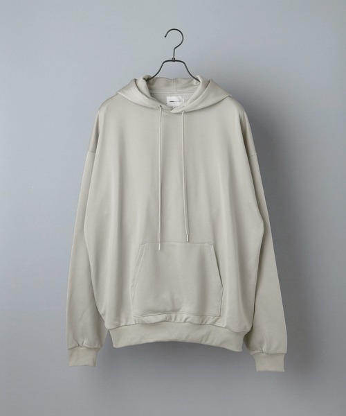 EMMA CLOTHES（エマクローズ）の「ビッグシルエット クオリティーブライト裏毛 プルオーバーパーカー/EMMA CLOTHES（パーカー・メンズ・アッシュブラウン/グレイッシュベージュ/ダークグレー/ブラック/ブルー系その他・L/M）」の4枚目の写真