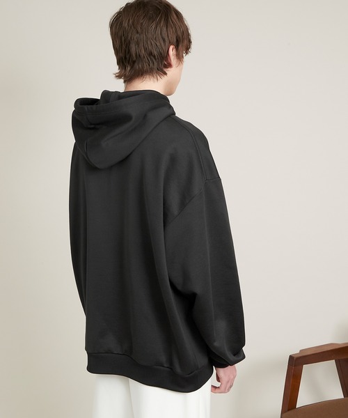 EMMA CLOTHES（エマクローズ）の「ビッグシルエット クオリティーブライト裏毛 プルオーバーパーカー/EMMA CLOTHES（パーカー・メンズ・アッシュブラウン/グレイッシュベージュ/ダークグレー/ブラック/ブルー系その他・L/M）」の7枚目の写真