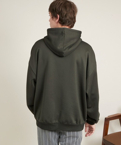 EMMA CLOTHES（エマクローズ）の「ビッグシルエット クオリティーブライト裏毛 プルオーバーパーカー/EMMA CLOTHES（パーカー・メンズ・アッシュブラウン/グレイッシュベージュ/ダークグレー/ブラック/ブルー系その他・L/M）」の11枚目の写真