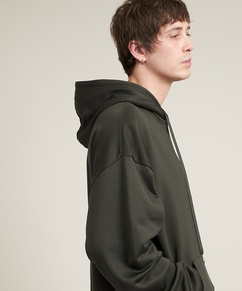 EMMA CLOTHES（エマクローズ）の「ビッグシルエット クオリティーブライト裏毛 プルオーバーパーカー/EMMA CLOTHES（パーカー・メンズ・アッシュブラウン/グレイッシュベージュ/ダークグレー/ブラック/ブルー系その他・L/M）」の12枚目の写真