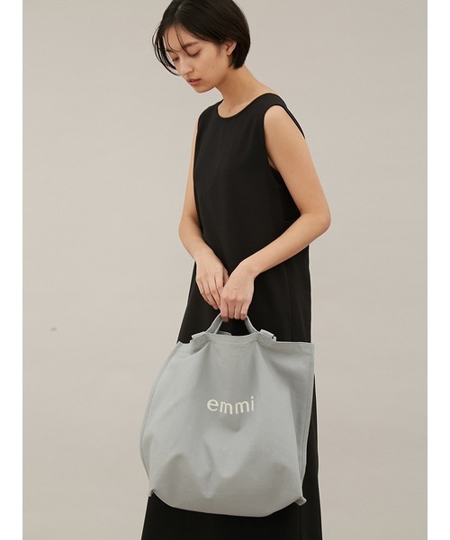 emmi（エミ）の「【emmi yoga】emmiロゴキャンバストートBAG