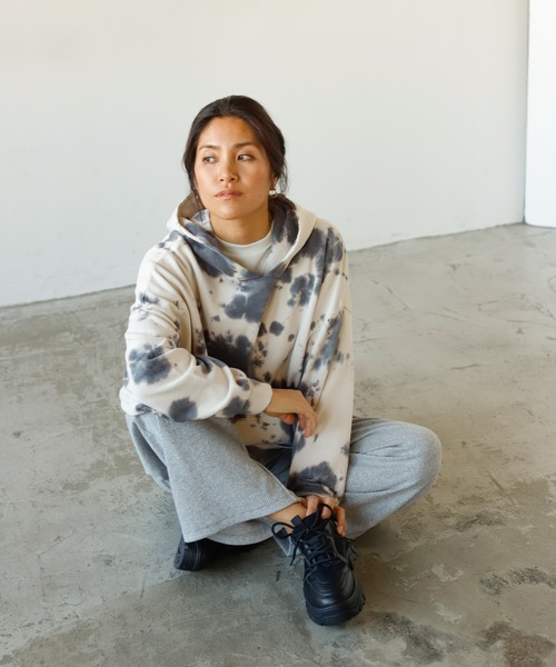 Auntie Rosa Holiday(アンティローザホリデー)の「タイダイ柄パーカ(パーカー・レディース・グリーン/ブルー/パープル/ブラック・FREE)」の20枚目の写真