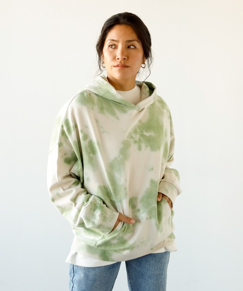 Auntie Rosa Holiday(アンティローザホリデー)の「タイダイ柄パーカ(パーカー・レディース・グリーン/ブルー/パープル/ブラック・FREE)」の21枚目の写真