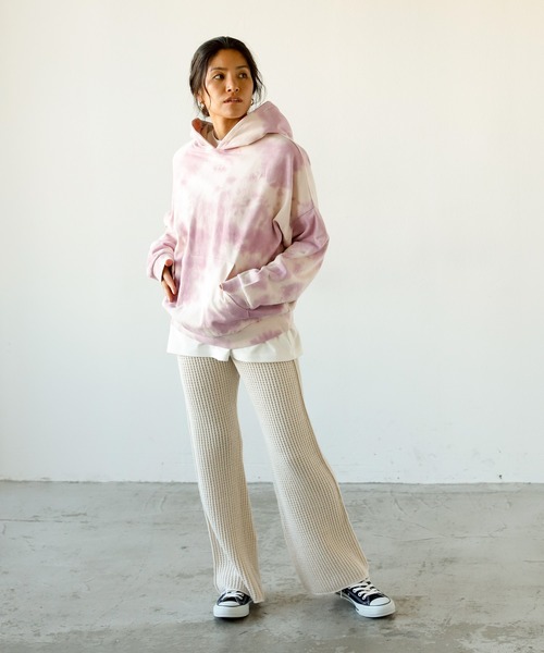 Auntie Rosa Holiday(アンティローザホリデー)の「タイダイ柄パーカ(パーカー・レディース・グリーン/ブルー/パープル/ブラック・FREE)」の6枚目の写真