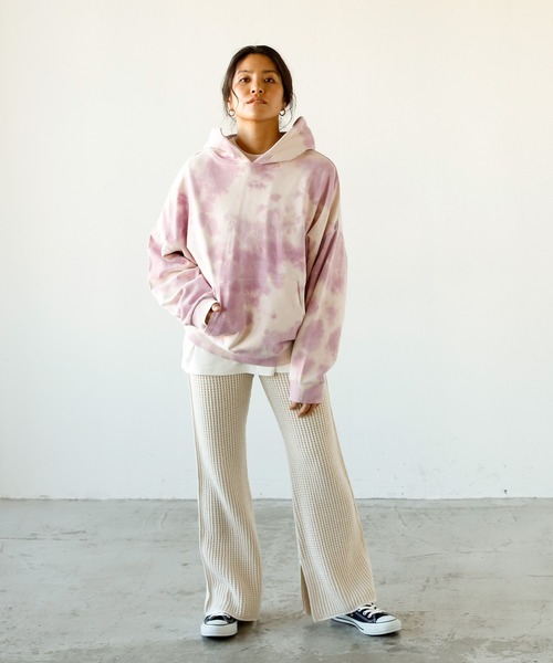 Auntie Rosa Holiday(アンティローザホリデー)の「タイダイ柄パーカ(パーカー・レディース・グリーン/ブルー/パープル/ブラック・FREE)」の5枚目の写真