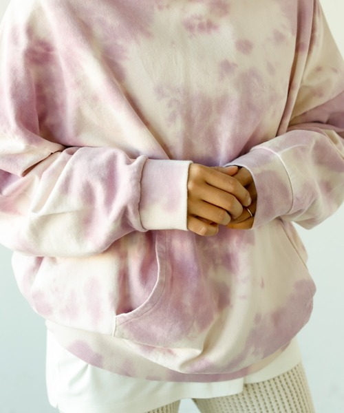 Auntie Rosa Holiday(アンティローザホリデー)の「タイダイ柄パーカ(パーカー・レディース・グリーン/ブルー/パープル/ブラック・FREE)」の9枚目の写真