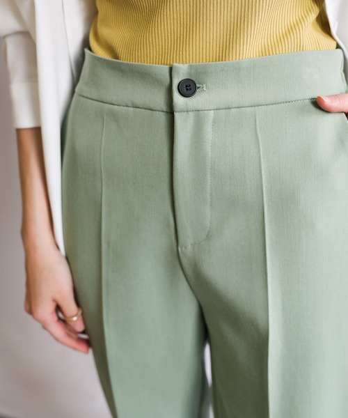 select MOCA(セレクトモカ)の「シンプルテーパードパンツ(スラックス・レディース・レッド/イエロー/グリーン・SMALL/MEDIUM)」の16枚目の写真