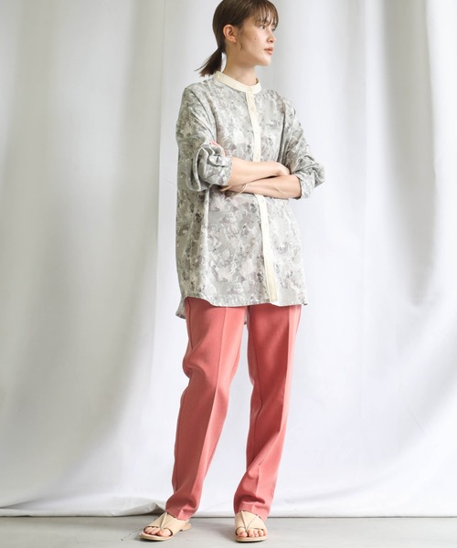 select MOCA(セレクトモカ)の「シンプルテーパードパンツ(スラックス・レディース・レッド/イエロー/グリーン・SMALL/MEDIUM)」の21枚目の写真
