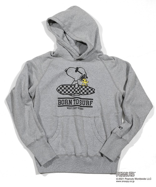 PEANUTS×TMT SWEAT HOODIE(BONE TO SURF)
