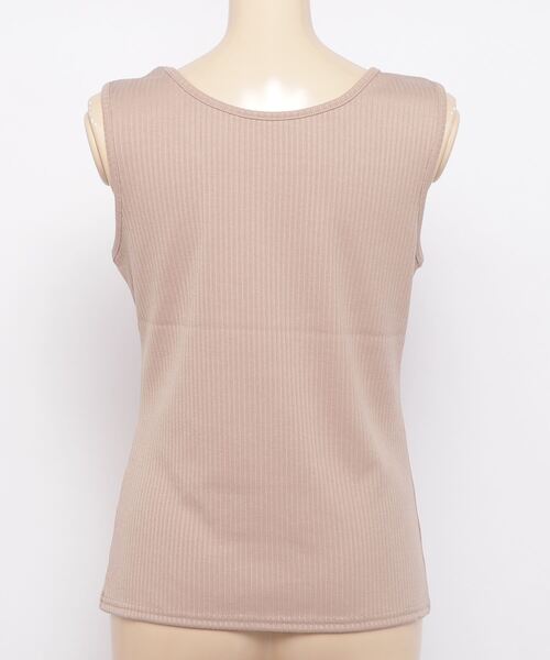 DISCOAT（ディスコート）の「【前後2WAY】リブスクエアタンクトップ（タンクトップ・レディース・ミント/アイボリー/ライトグレー/チャコールグレー/ライトベージュ/イエロー・FREE）」の11枚目の写真