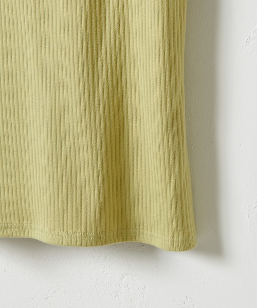 DISCOAT（ディスコート）の「【前後2WAY】リブスクエアタンクトップ（タンクトップ・レディース・ミント/アイボリー/ライトグレー/チャコールグレー/ライトベージュ/イエロー・FREE）」の10枚目の写真