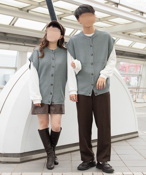 PairPair（ペアペア）の「マルチWAYケーブルカーディガン(ユニセックス)（カーディガン/ボレロ・レディース・ベージュ/ブルー/アイボリー・MEDIUM/LARGE）」の15枚目の写真