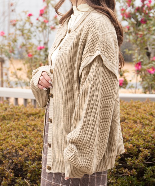 PairPair（ペアペア）の「マルチWAYケーブルカーディガン(ユニセックス