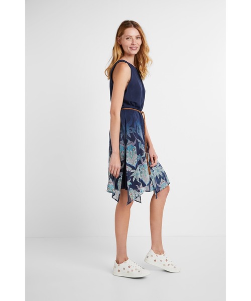 Desigual（デシグアル）の「ワンピースノースリーブ JANE（チュニック・レディース・ブルー・S/M）」の3枚目の写真