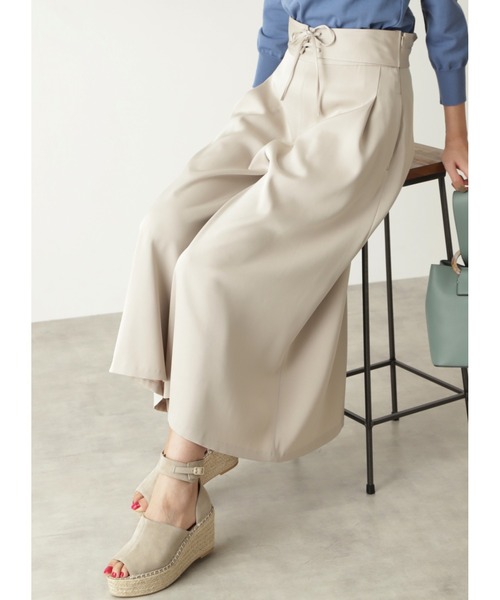 JILL STUART（ジルスチュアート）の「◆【WEB限定 サイズ：4】アリーヌパンツ（その他パンツ・レディース・ブルー/ベージュ・0/4/2）」の2枚目の写真