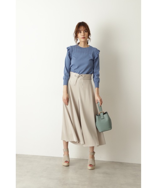 JILL STUART（ジルスチュアート）の「◆【WEB限定 サイズ：4】アリーヌパンツ（その他パンツ・レディース・ブルー/ベージュ・0/4/2）」の13枚目の写真