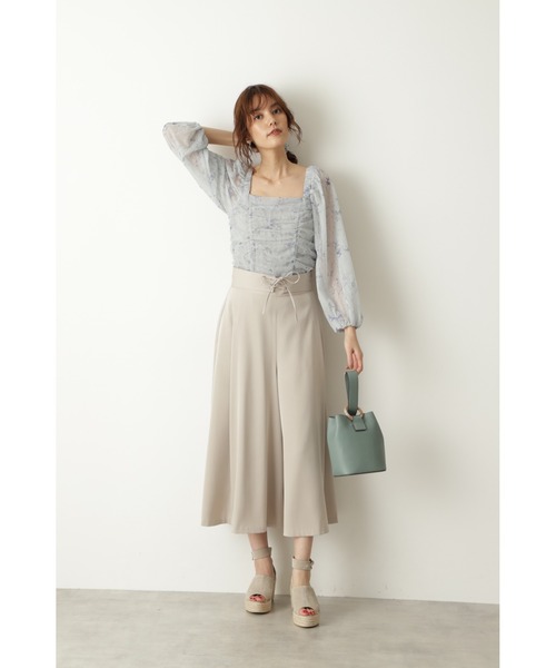 JILL STUART（ジルスチュアート）の「◆【WEB限定 サイズ：4】アリーヌパンツ（その他パンツ・レディース・ブルー/ベージュ・0/4/2）」の16枚目の写真
