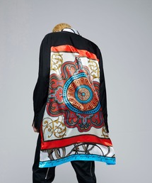 NOISE MAKER | オリジナルスカーフ柄バック切替ロングシャツ(シャツ/ブラウス)