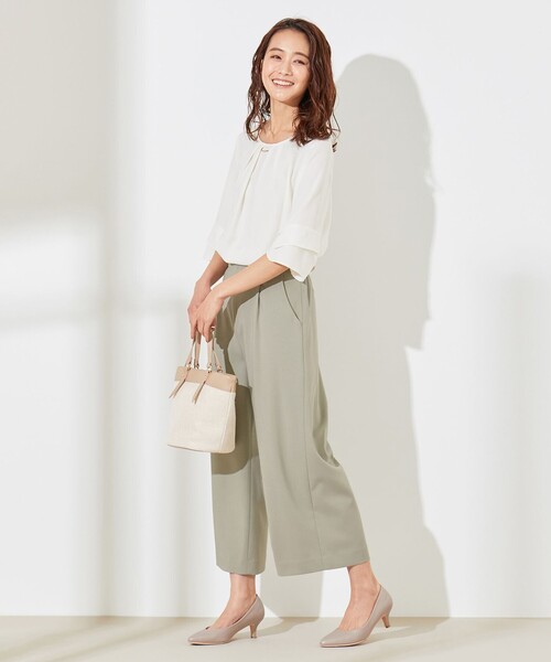 ANY SIS(エニィスィス)の「【美人百花5月号掲載】ラッフルフレアースリーブ ブラウス(シャツ/ブラウス・レディース・ホワイト系/ライトグレー系1/ライトグリーン系1/ライラック系1/ピンク系/ネイビー系1/ブラック系3・1/2/3)」の10枚目の写真