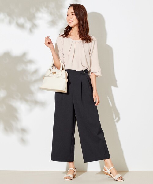 ANY SIS(エニィスィス)の「【美人百花5月号掲載】ラッフルフレアースリーブ ブラウス(シャツ/ブラウス・レディース・ホワイト系/ライトグレー系1/ライトグリーン系1/ライラック系1/ピンク系/ネイビー系1/ブラック系3・1/2/3)」の13枚目の写真