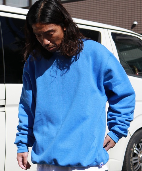 Russell Athletic（ラッセルアスレティック）の「Russell Athletic/ラッセルアスレティック Dri Power Crewneck Sweatshirt コットン クルーネック仕様 スウェット（スウェット・メンズ・チャコールグレー/ブラック/ブルー/ネイビー/ライトグレー/グレー/ホワイト・S/XL/L/M）」の7枚目の写真