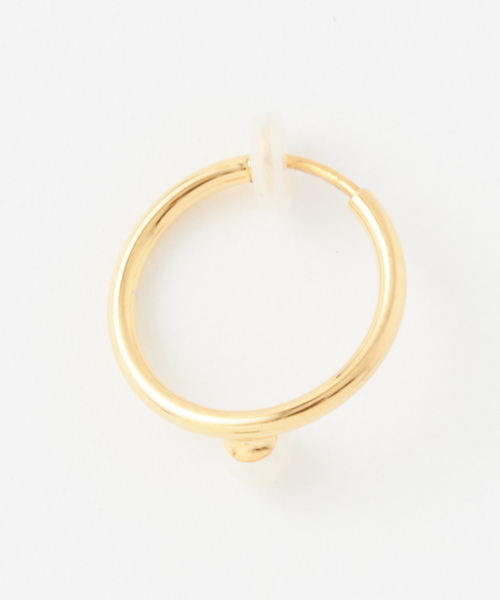 petite robe noire（プティローブノアー）の「petite robe noire/パールフープイヤカフ細線1.7cm（ピアス（両耳用）・レディース・ゴールド・FREE）」の3枚目の写真