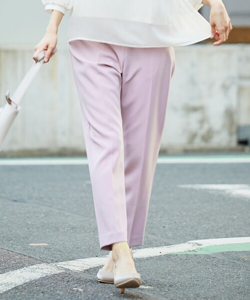 ANY SIS(エニィスィス)の「ハイウエストテーパード パンツ(その他パンツ・レディース・ダークブラウン系/ベージュ系/ライラック系・1/2/3)」の3枚目の写真